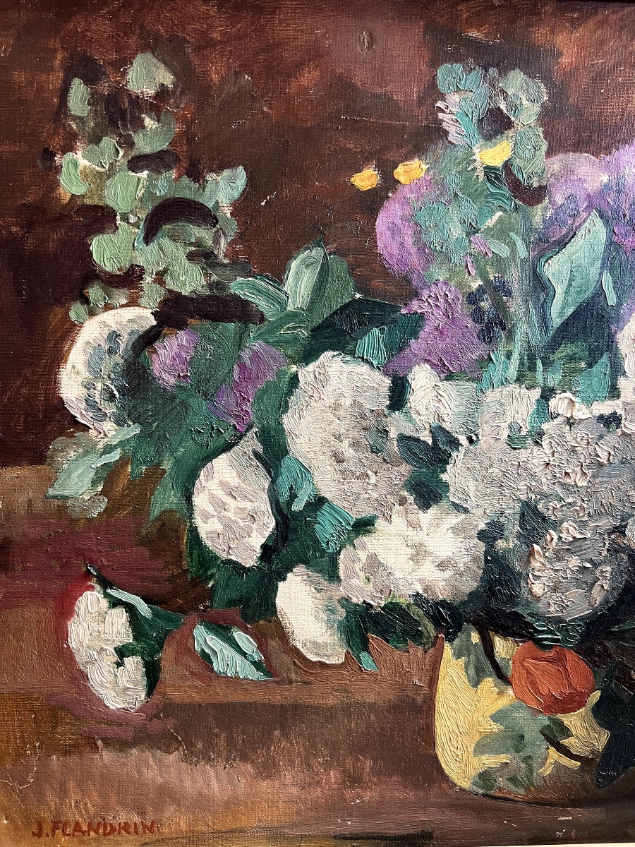 Jules Flandrin - Bouquet de fleurs -photo-4