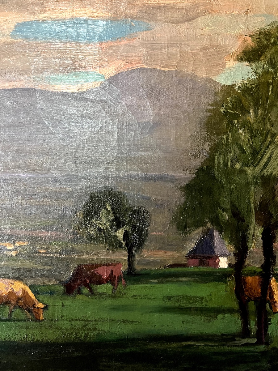 Jules Flandrin, Pasture In Front Of Jules Flandrin's Property In Corenc, Belledonne Range-photo-2