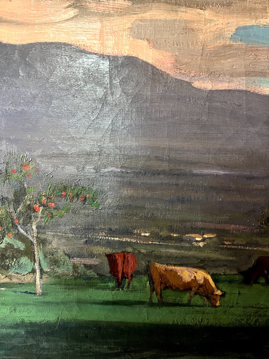 Jules Flandrin, Pasture In Front Of Jules Flandrin's Property In Corenc, Belledonne Range-photo-3