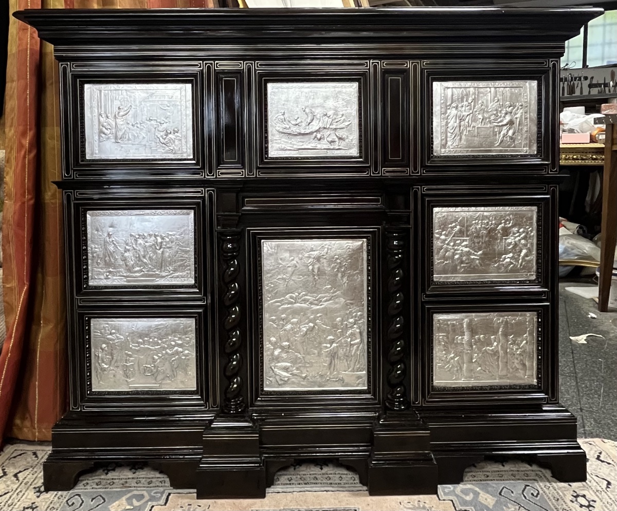 Italian Cabinet, English Sculpture By John Henning, 1820