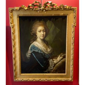 Portrait De Femme, XVIIIe, Angleterre
