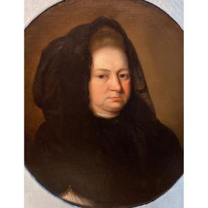 Marie Thérèse D’autriche - Huile Sur Toile 