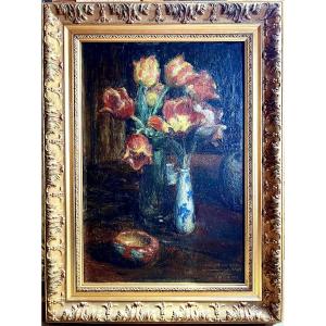 Jules Flandrin - Bouquet de fleurs