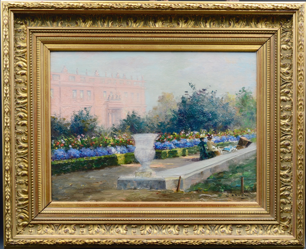 Elégantes au parc. Paul Ortiou.