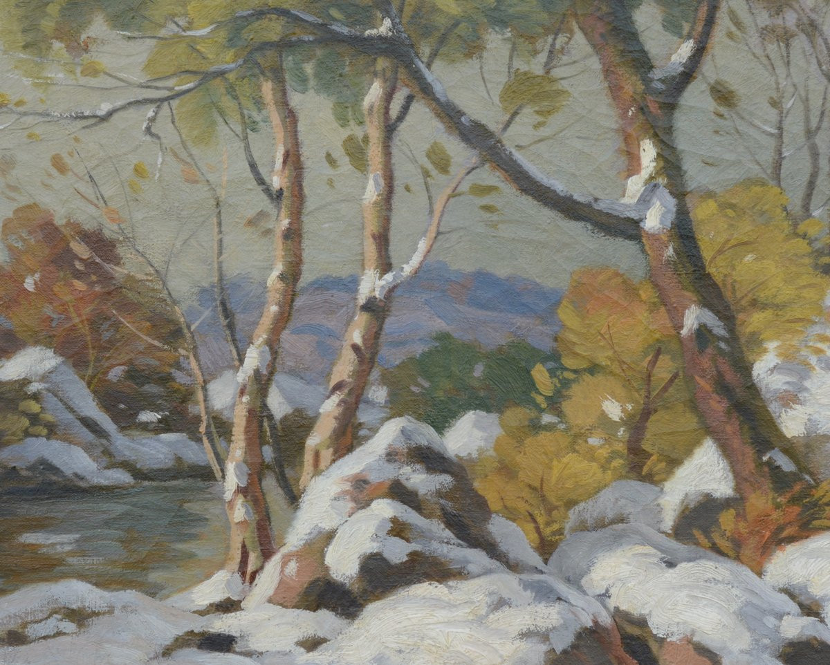 Neige en forêt: Paul Eschbach.-photo-2