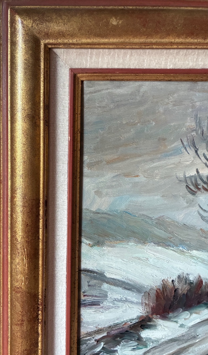 Paysage D’hiver Sous La Neige. Léonard Bordes-photo-3