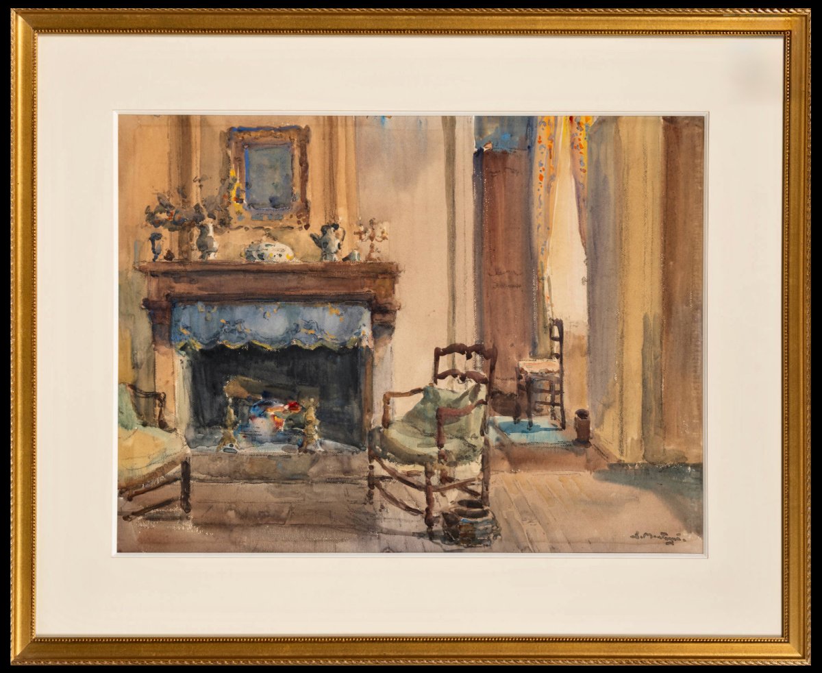 Le salon à la cheminée . Montagné-photo-2