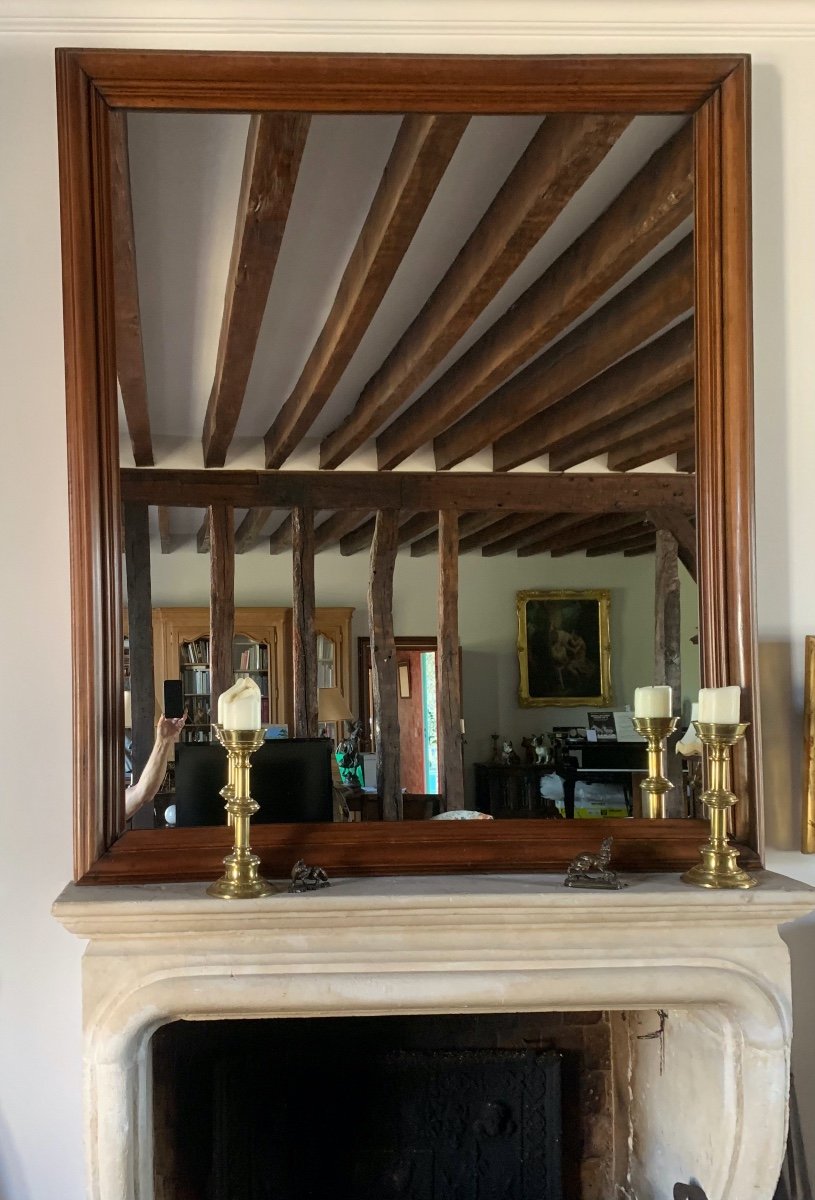 Walnut Framed Mirror