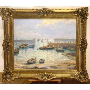 The Port Of La Turballe: Return Of The Sardiniers. Emile Gauffriaud