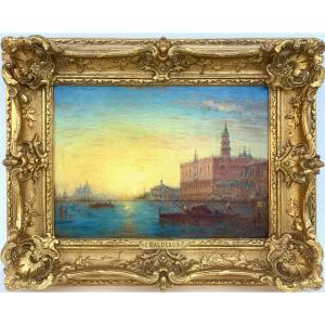 Vue De Venise Par Charles Clément Calderon