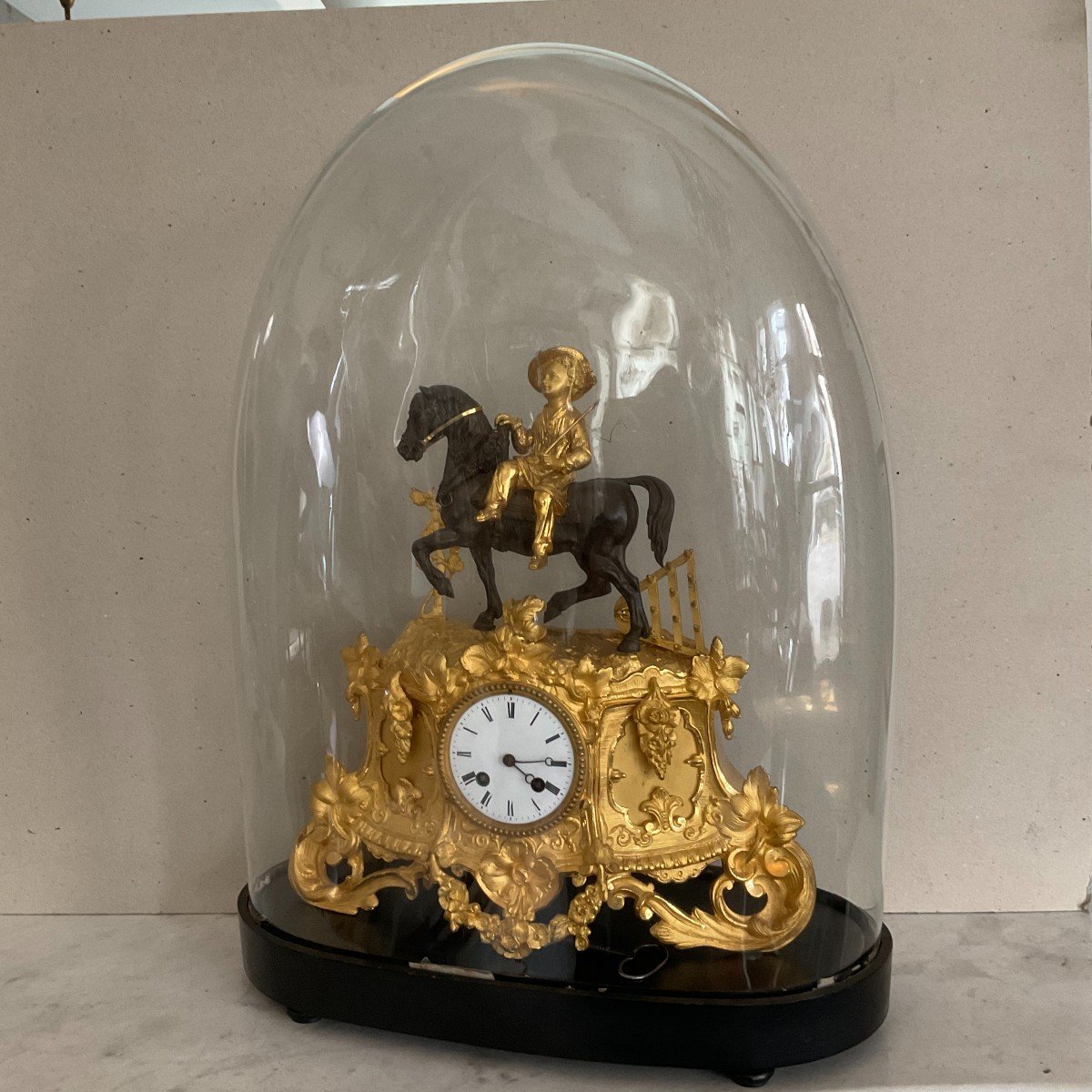 3x Pendule Bronze Doré – Epoque Empire Et Napoleon III-photo-2