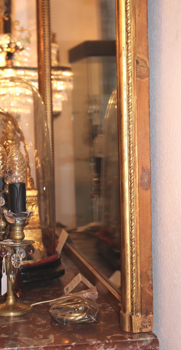 Grand Louis Philippe Fireplace Mirror Ch. Buquet, Paris-photo-3