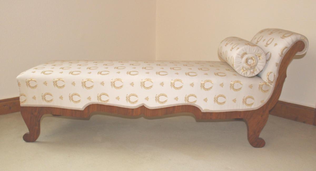 Lit De Repos Chaise Longue Noyer 19ème