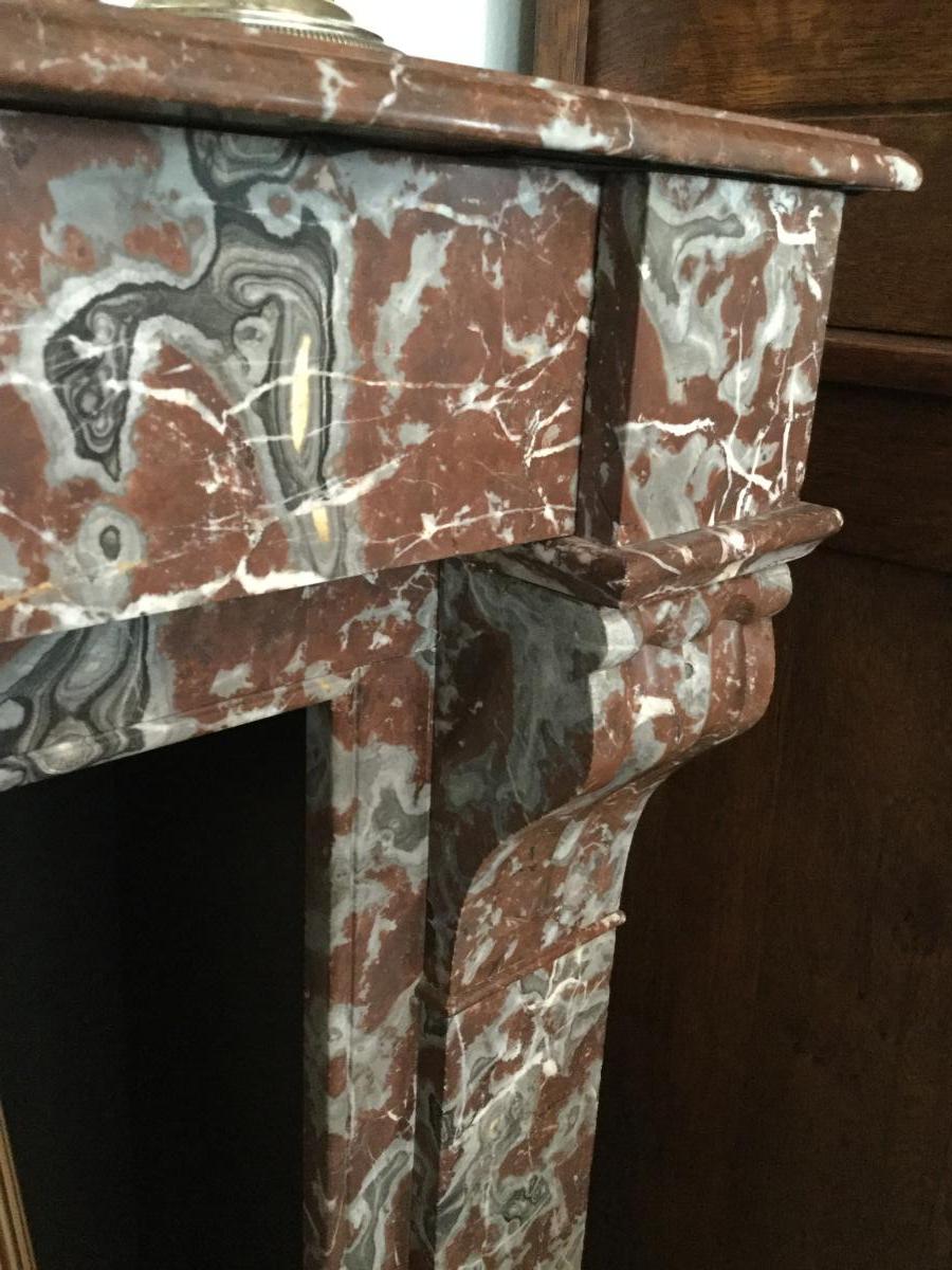 Fireplace Marble Red Royal-19th-photo-2