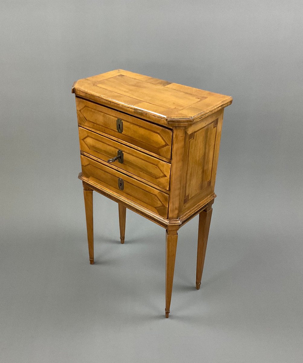 Commode Petit Modèle Louis Seize Vers 1780-photo-3