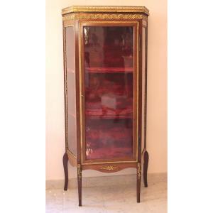 Petite Vitrine en Acajou Vers 1890  Napoleon III