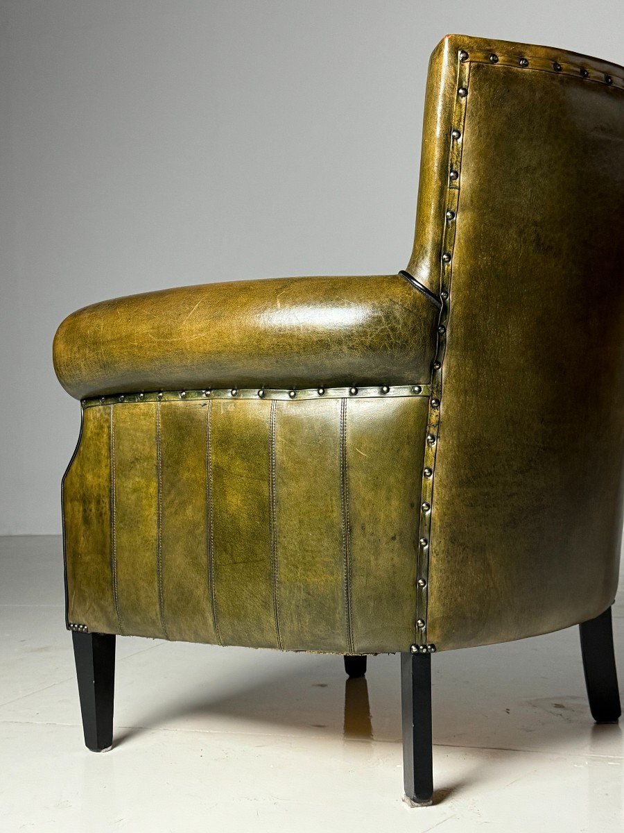 Fauteuil Club En Peau De Mouton-photo-2
