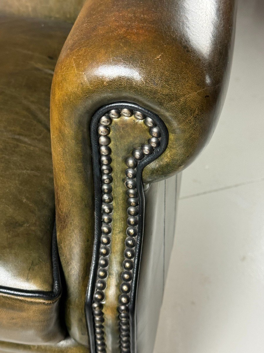 Fauteuil Club En Peau De Mouton-photo-4