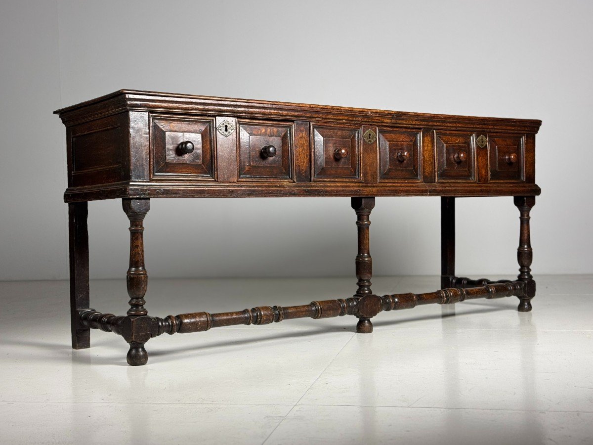 Antique English Oak Sideboard Circa 1800