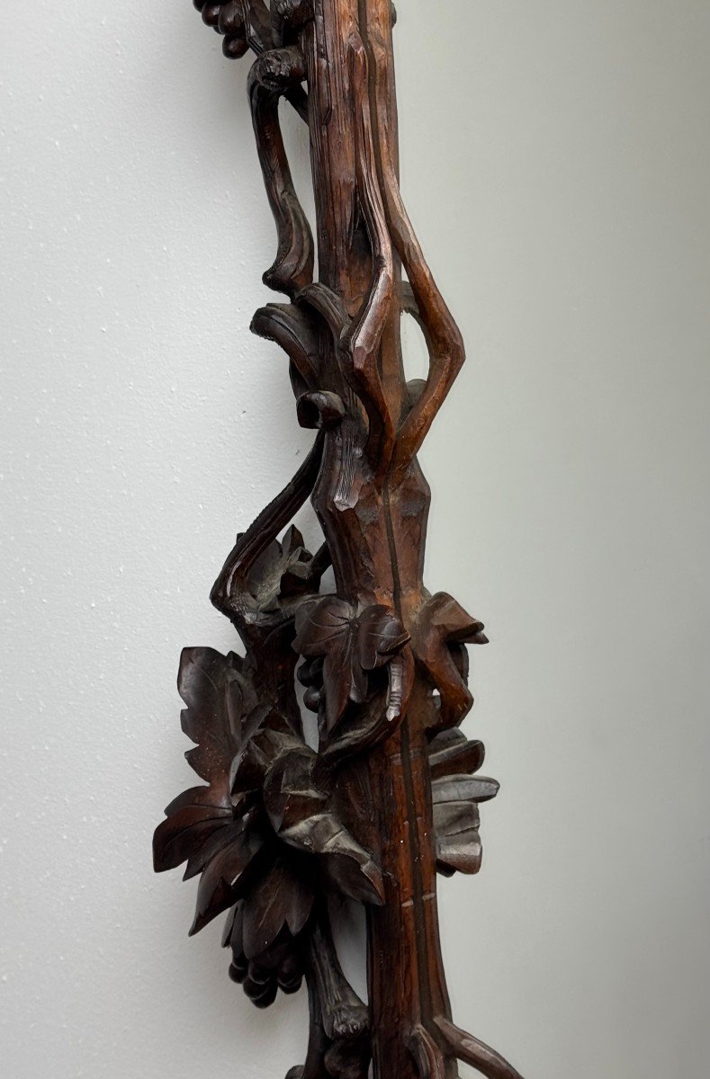 Forêt Noire Miroir Sculpté à La Main 1900-photo-1