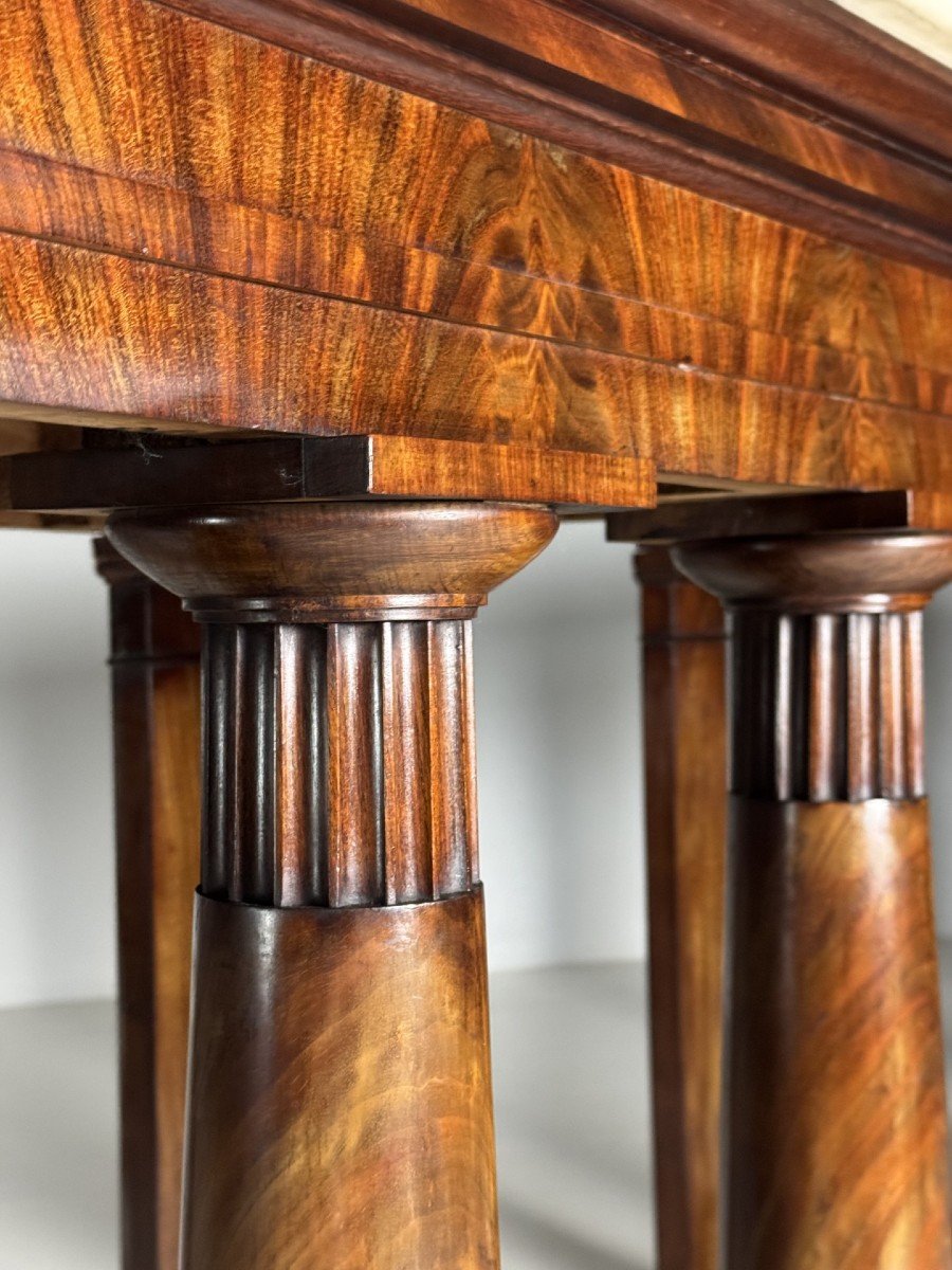 Paire De Consoles Empire Acajou-photo-2