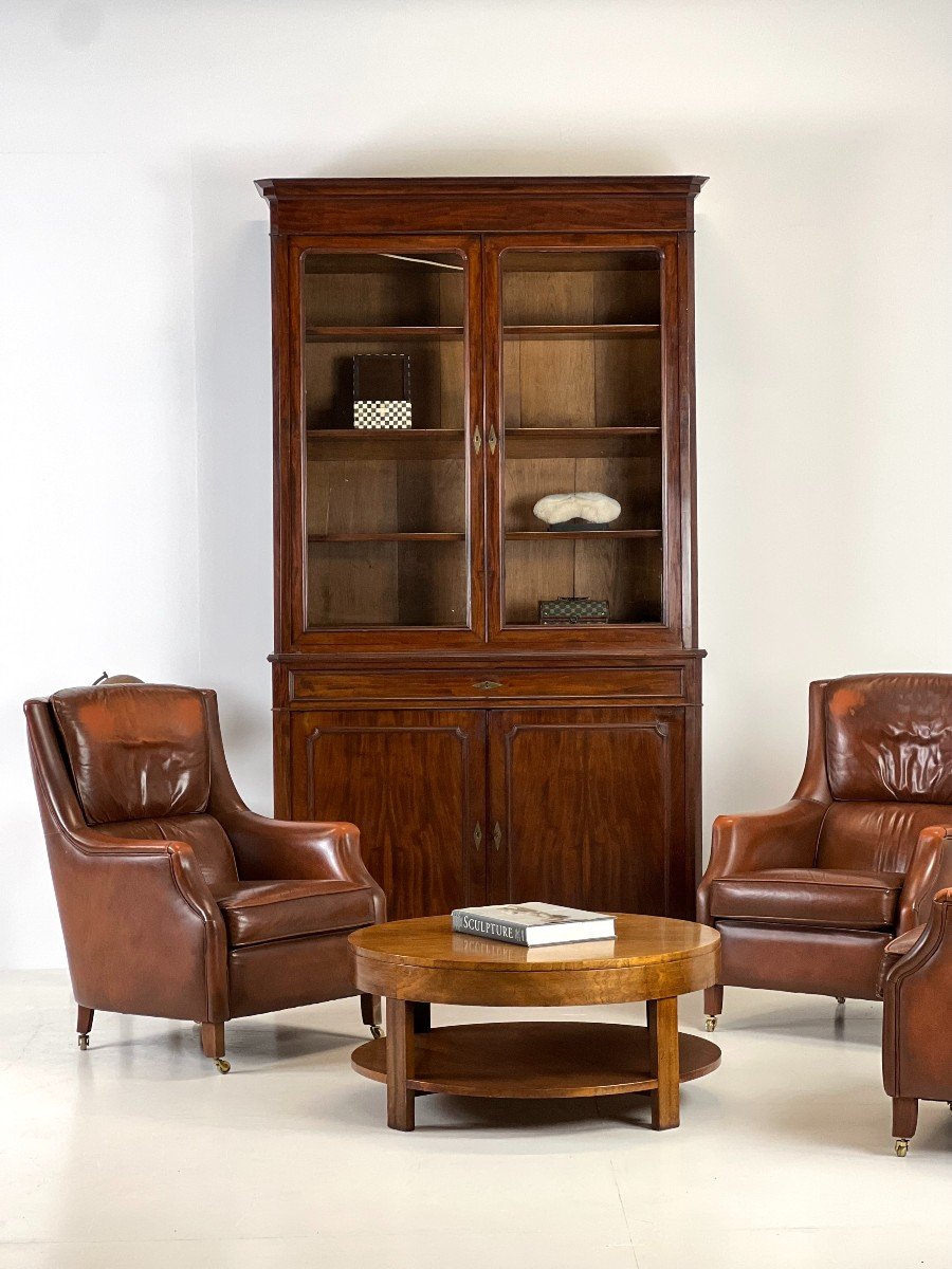 19th Century Mahogany Bookcase-photo-4
