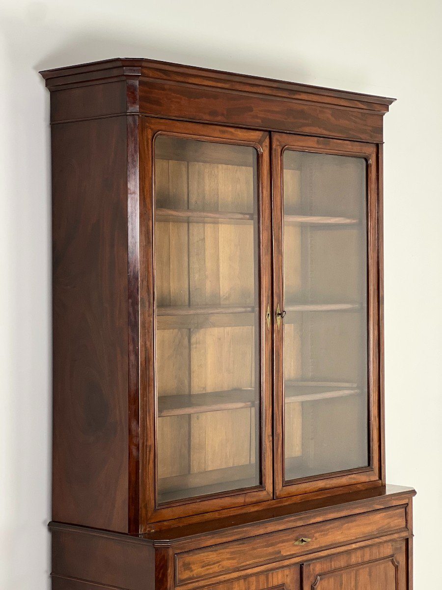 19th Century Mahogany Bookcase-photo-1