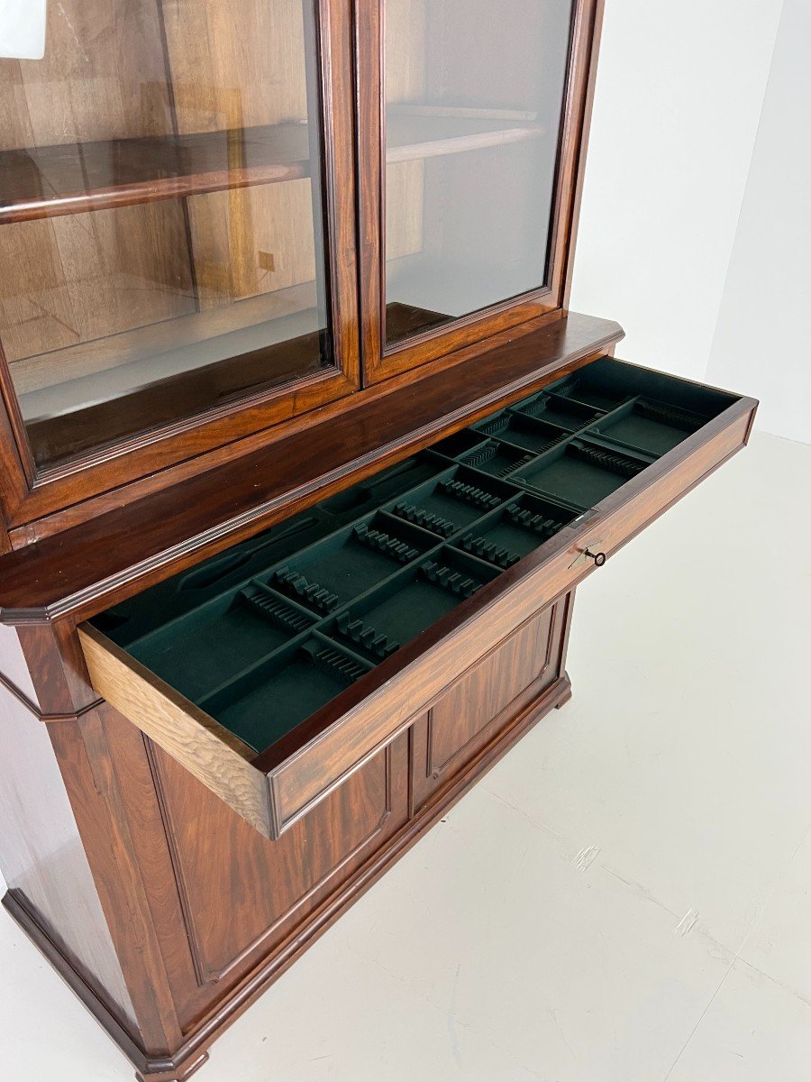 19th Century Mahogany Bookcase-photo-3