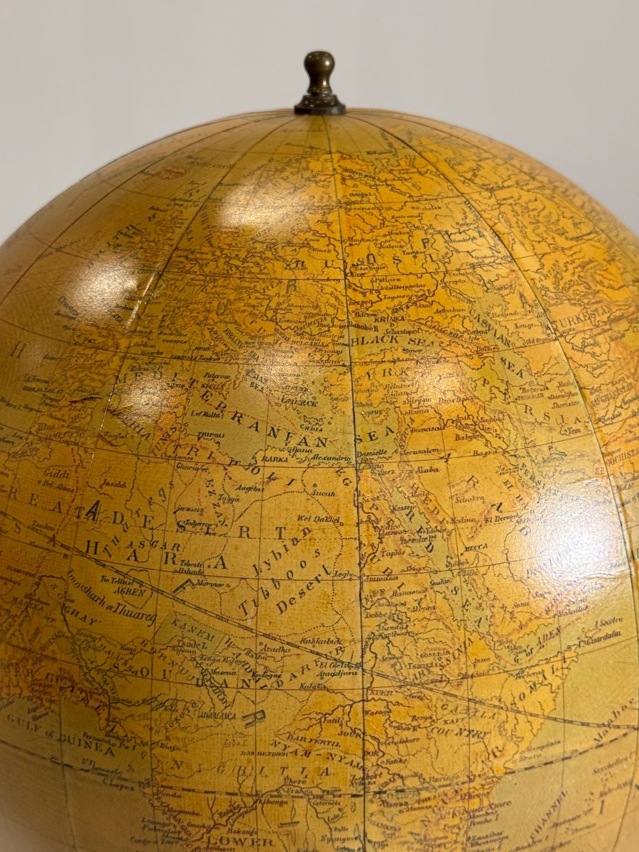 Large Globe In A Display Case-photo-2