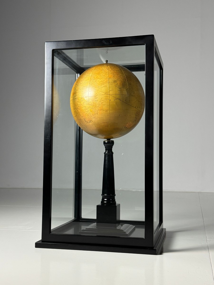 Large Globe In A Display Case