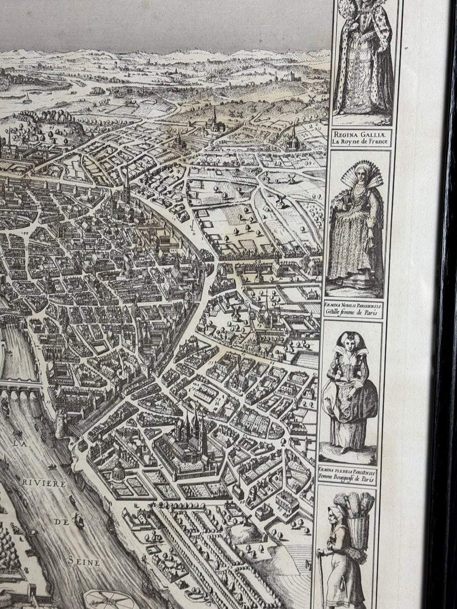 Carte De Paris Encadrée-photo-6