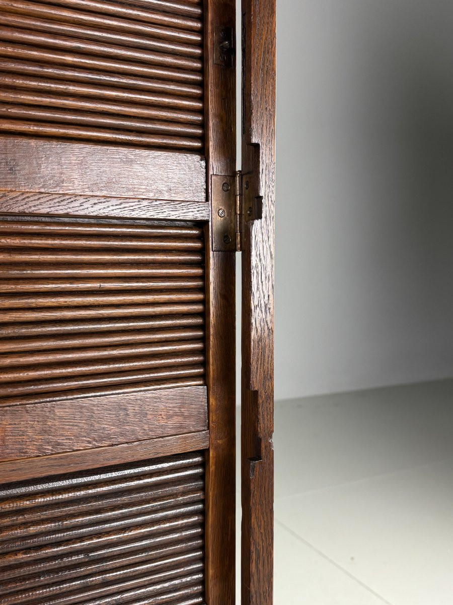 Armoire à Dossiers à Volets Roulants Chêne Bruxelles-photo-4