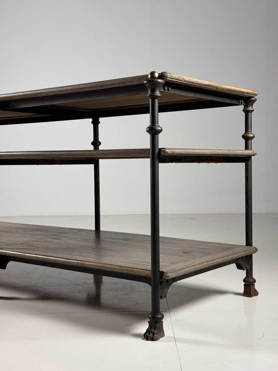 Mid 20th Century Metal Shop Table Display-photo-2