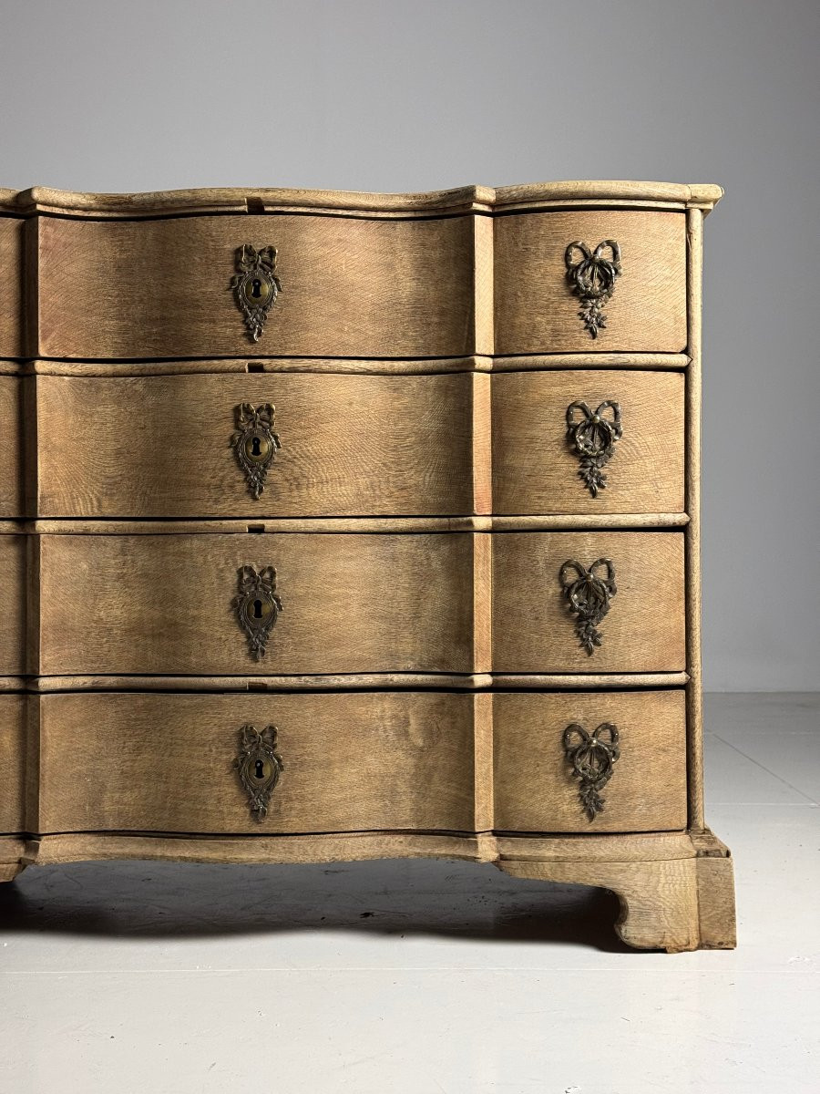 Commode Danoise Vers 1800-1820 En Chêne-photo-4