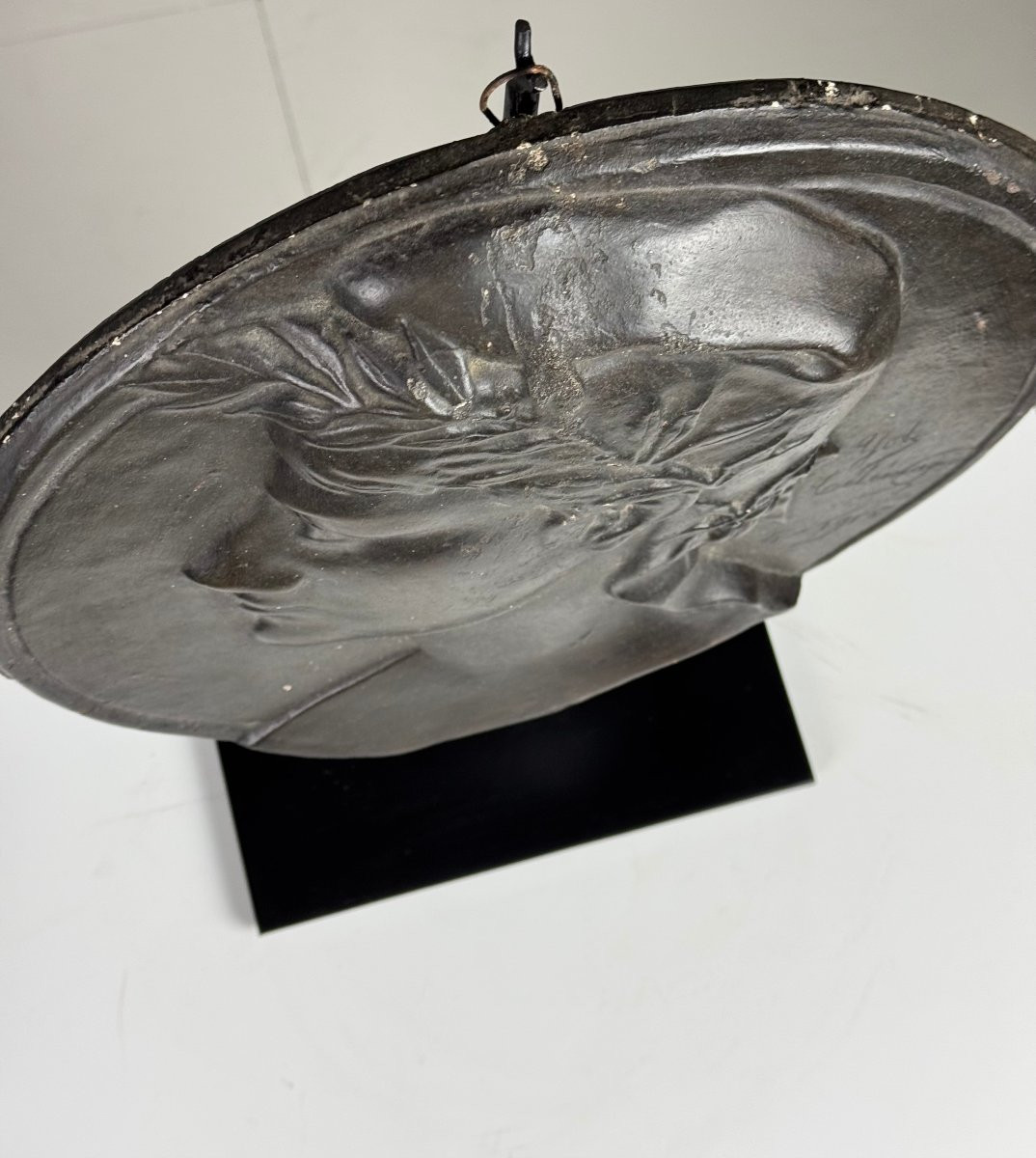  Plaque De Plâtre / Médaillon Sur Pied 1915-photo-3