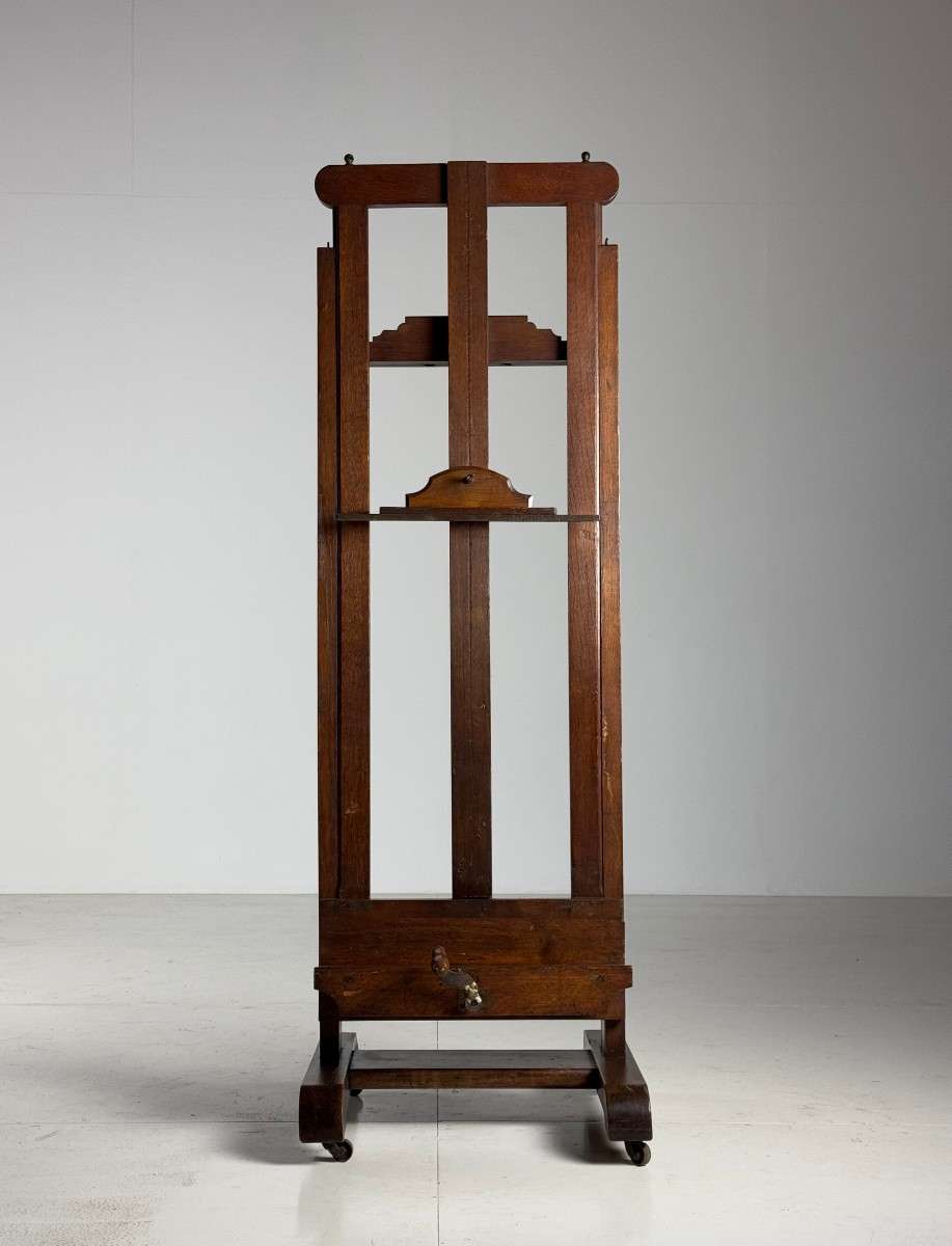 Antique 19th Century English Oak Painter's Easel