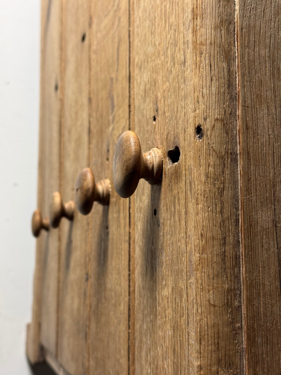 19th Century Washed Oak Chest Of Drawers-photo-2