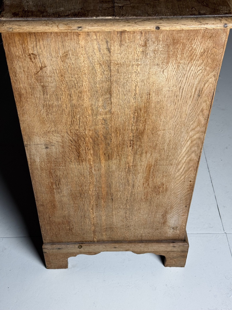 19th Century Washed Oak Chest Of Drawers-photo-5