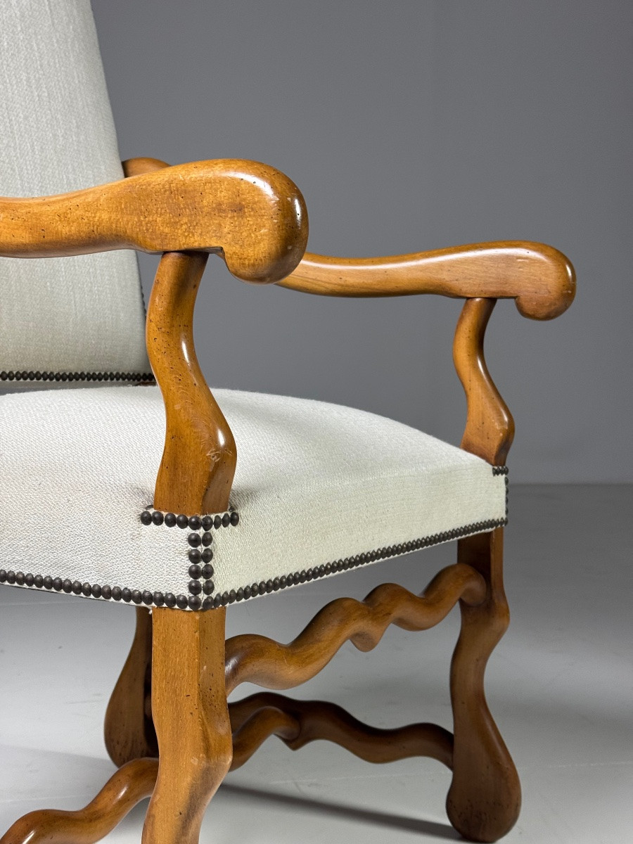 Set Of 2 Sheep Bone Armchairs-photo-7