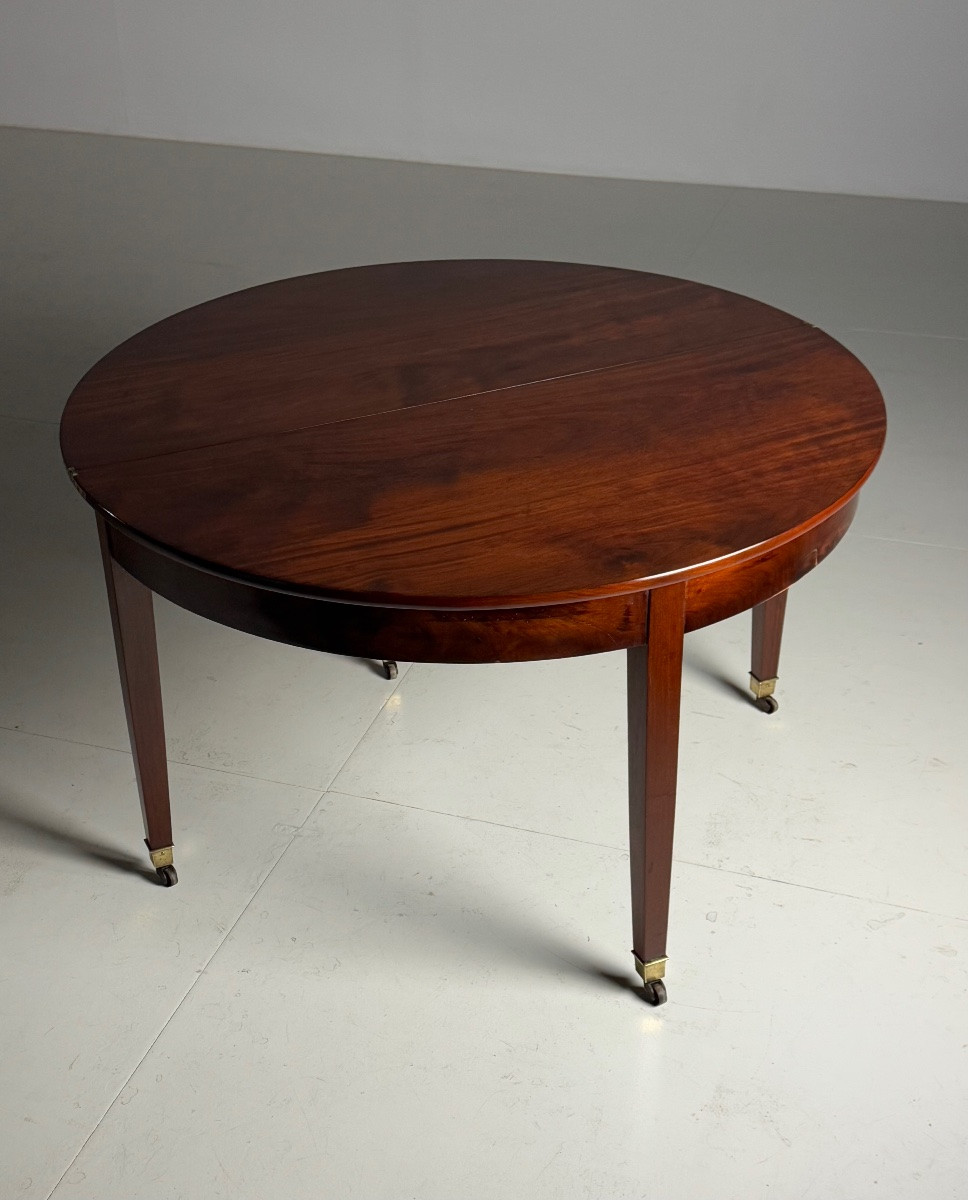 Table Empire Crescent en acajou-photo-4