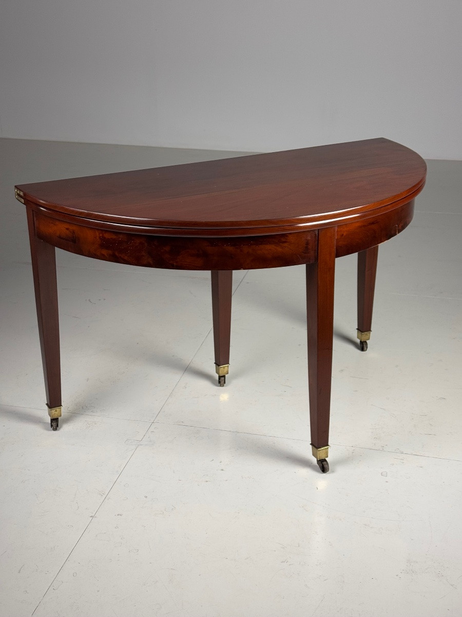 Table Empire Crescent en acajou-photo-8