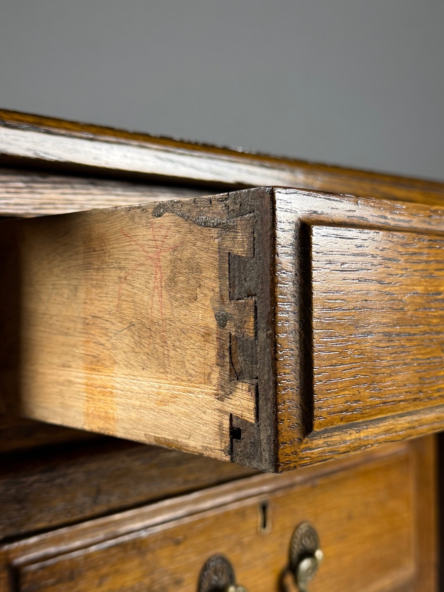 English Desk In Antique Oak-photo-5