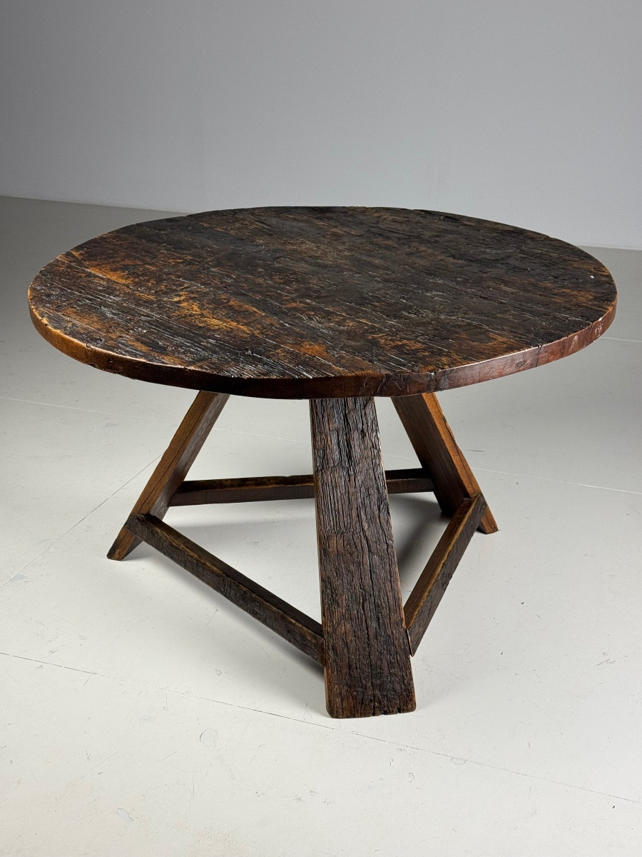 Table de salle à manger rustique hollandaise des années 1960