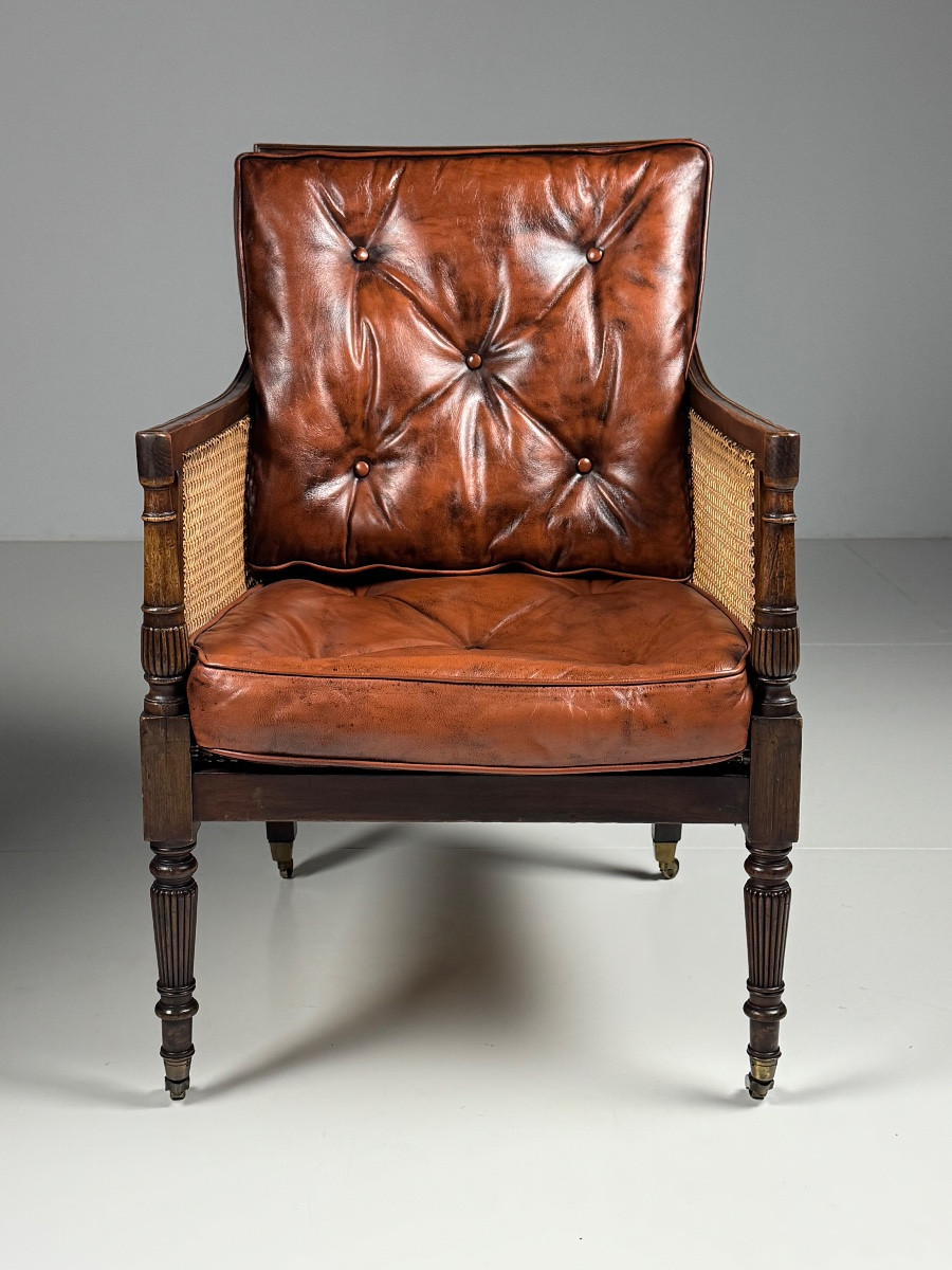English Library Chair George IV Mahogany 1825-photo-5