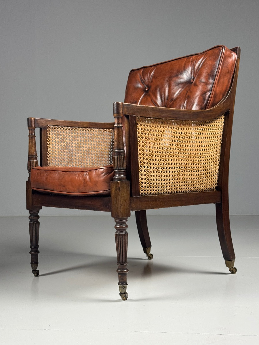 English Library Chair George IV Mahogany 1825-photo-6