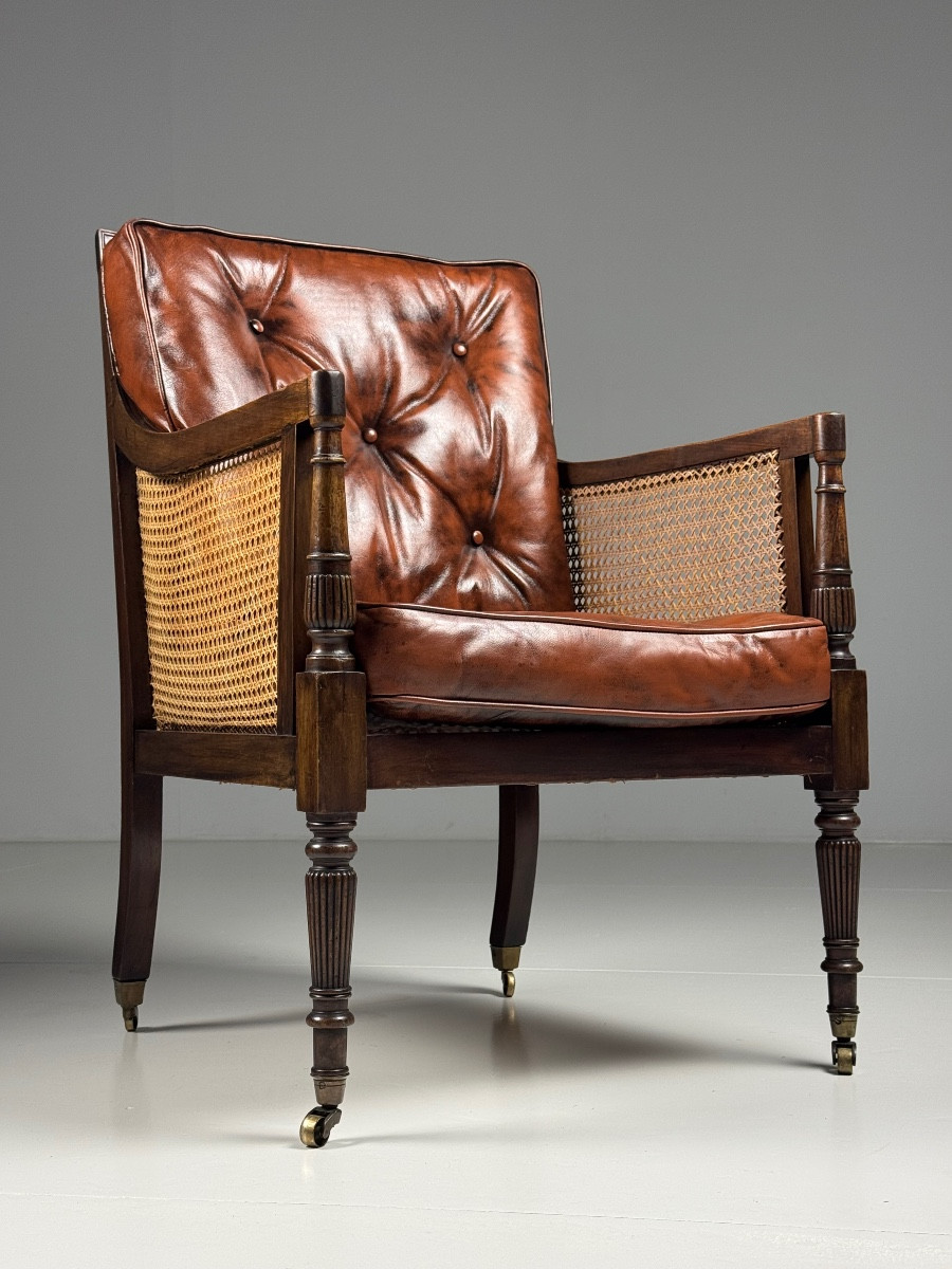 English Library Chair George IV Mahogany 1825