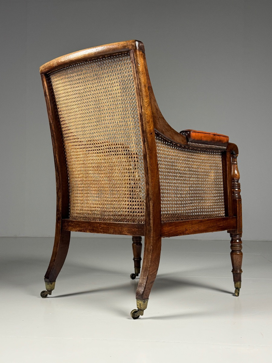 William IV English Library Bergère Mahogany-photo-1