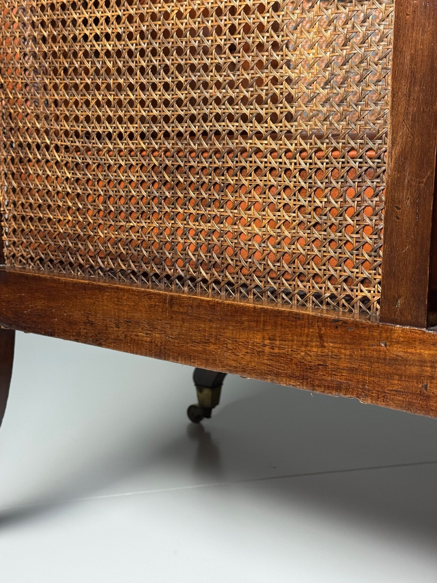 William IV English Library Bergère Mahogany-photo-7