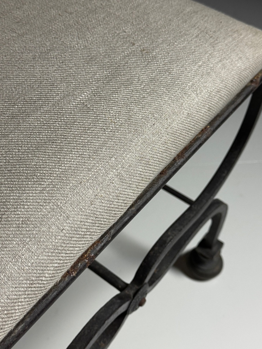 Ensemble de 4 chaises italiennes Savonarola 190”-photo-3