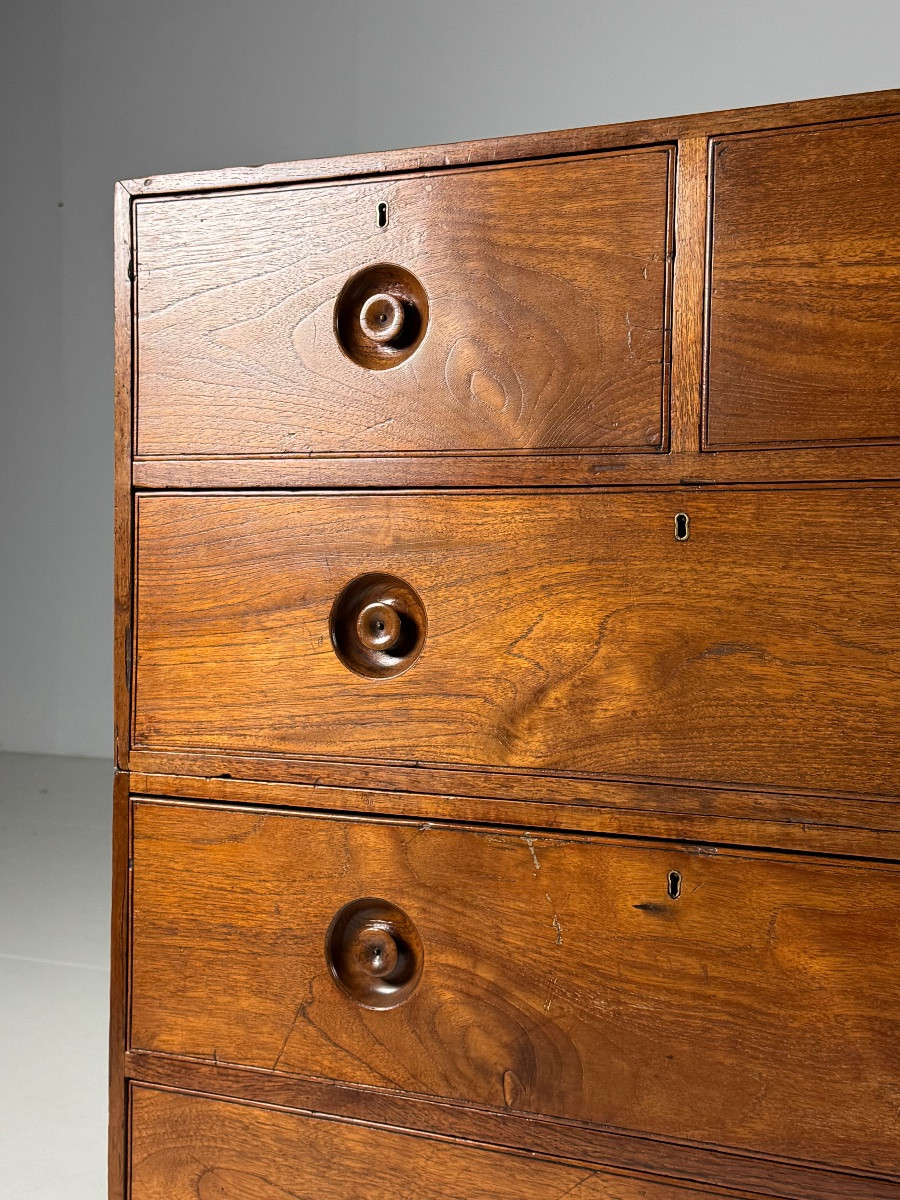 19th Century English Country Chest Of Drawers-photo-4